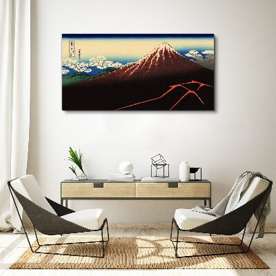 Tableau toile imprimée Le mont Fuji par temps printanier