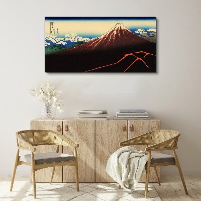 Tableau toile imprimée Le mont Fuji par temps printanier