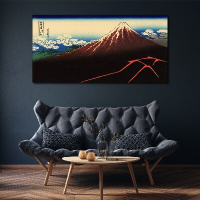 Tableau toile imprimée Le mont Fuji par temps printanier