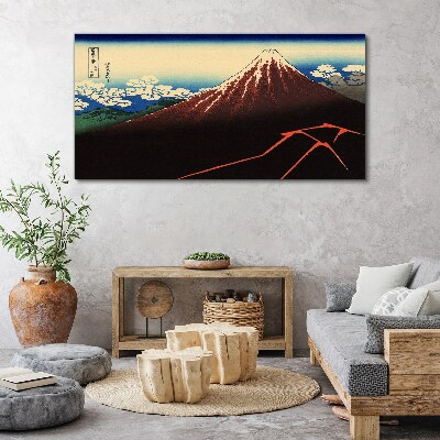 Tableau toile imprimée Le mont Fuji par temps printanier