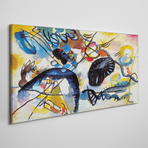 Tableau imprimé sur toile Paysage abstrait de couleurs