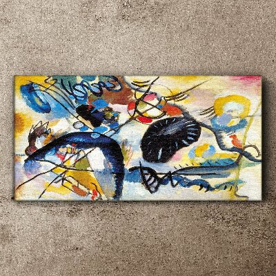 Tableau imprimé sur toile Paysage abstrait de couleurs