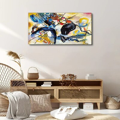 Tableau imprimé sur toile Paysage abstrait de couleurs