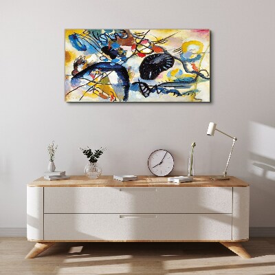 Tableau imprimé sur toile Paysage abstrait de couleurs