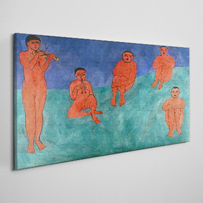 Tableau imprimé sur toile Une rencontre musicale en couleurs