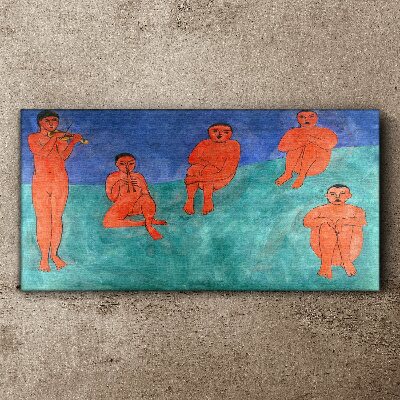 Tableau imprimé sur toile Une rencontre musicale en couleurs