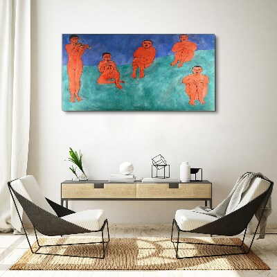 Tableau imprimé sur toile Une rencontre musicale en couleurs