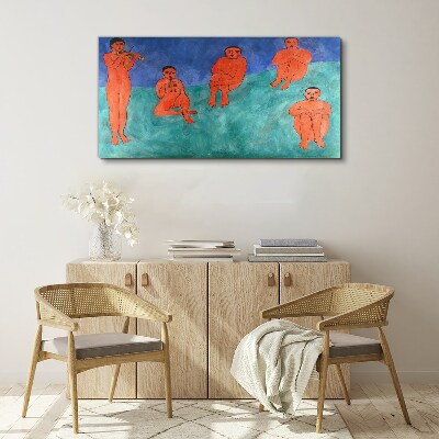 Tableau imprimé sur toile Une rencontre musicale en couleurs