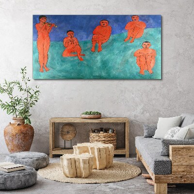 Tableau imprimé sur toile Une rencontre musicale en couleurs