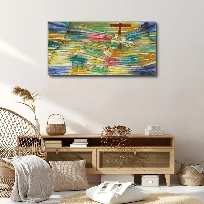 Tableau sur toile « Animal dans un paysage coloré »