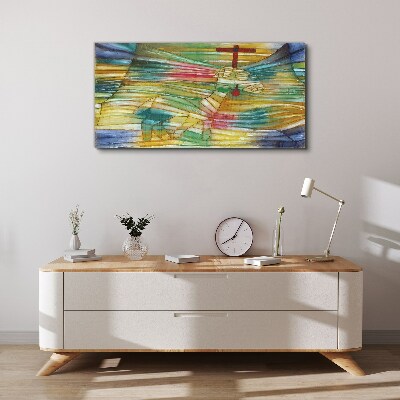 Tableau sur toile « Animal dans un paysage coloré »