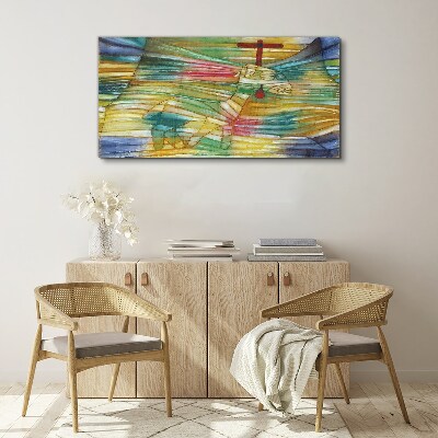 Tableau sur toile « Animal dans un paysage coloré »