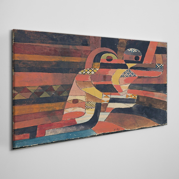 Tableau imprimé sur toile Danse abstraite de formes colorées