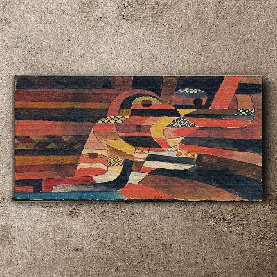 Tableau imprimé sur toile Danse abstraite de formes colorées