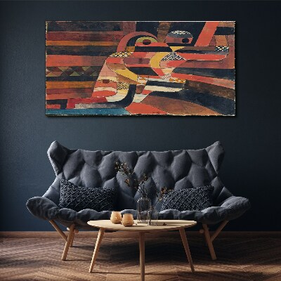 Tableau imprimé sur toile Danse abstraite de formes colorées