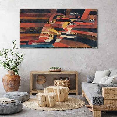 Tableau imprimé sur toile Danse abstraite de formes colorées