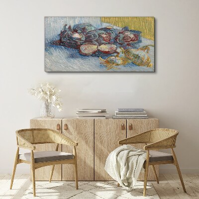 Tableau sur toile Légumes sur la table