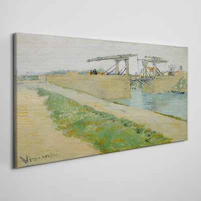 Tableau imprimé sur toile Ponts sur l'eau