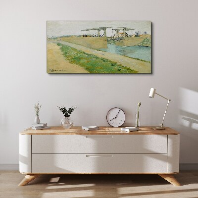 Tableau imprimé sur toile Ponts sur l'eau