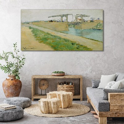 Tableau imprimé sur toile Ponts sur l'eau