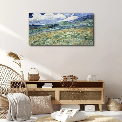 Tableau imprimé sur toile Une vague de vert et de ciel