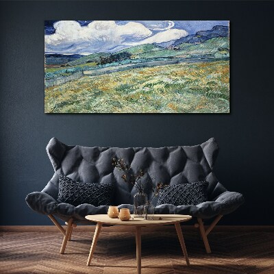 Tableau imprimé sur toile Une vague de vert et de ciel