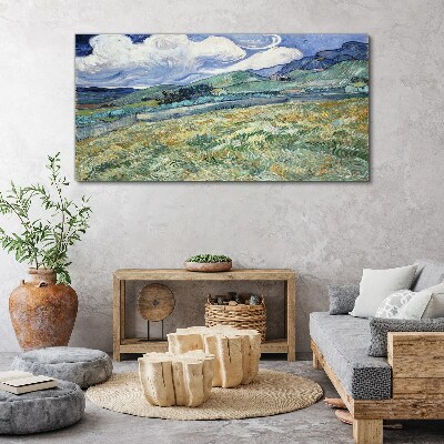 Tableau imprimé sur toile Une vague de vert et de ciel
