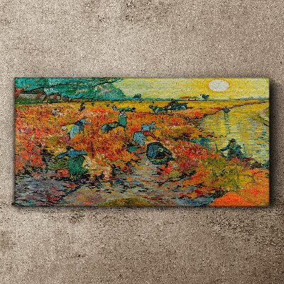 Tableau sur toile Les cueilleurs de blé