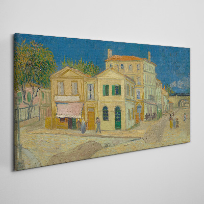 Tableau toile imprimée Paysage d'une ville au soleil
