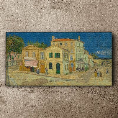 Tableau toile imprimée Paysage d'une ville au soleil