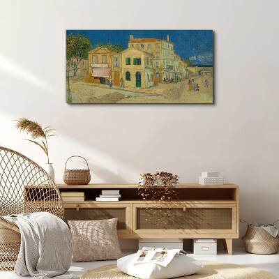Tableau toile imprimée Paysage d'une ville au soleil