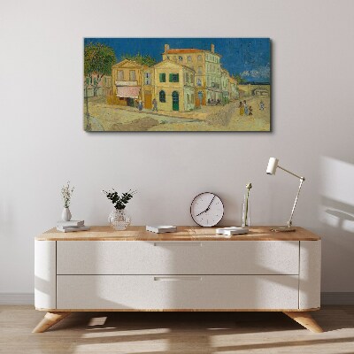 Tableau toile imprimée Paysage d'une ville au soleil