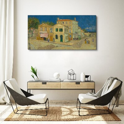 Tableau toile imprimée Paysage d'une ville au soleil