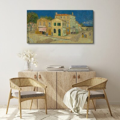 Tableau toile imprimée Paysage d'une ville au soleil