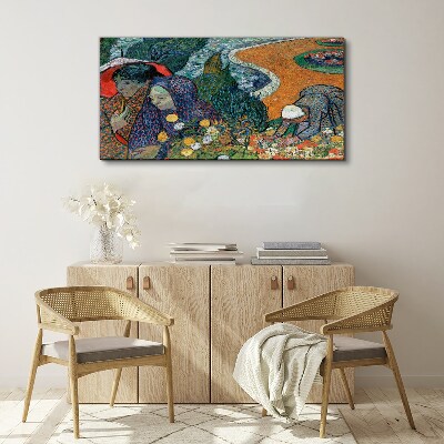 Tableau imprimé sur toile Les femmes dans le jardin