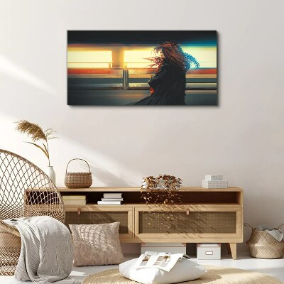 Tableau imprimé sur toile Reflets dans la lumière de la ville