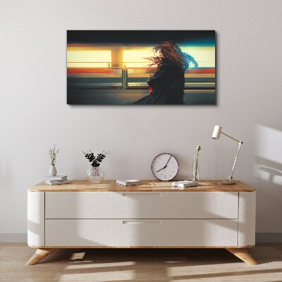 Tableau imprimé sur toile Reflets dans la lumière de la ville