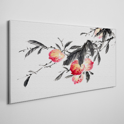 Tableau sur toile Des accents floraux dans un style délicat
