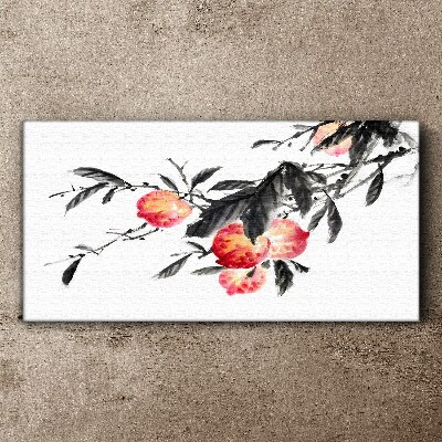 Tableau sur toile Des accents floraux dans un style délicat