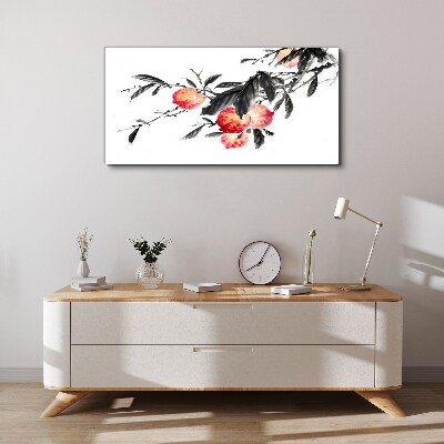 Tableau sur toile Des accents floraux dans un style délicat