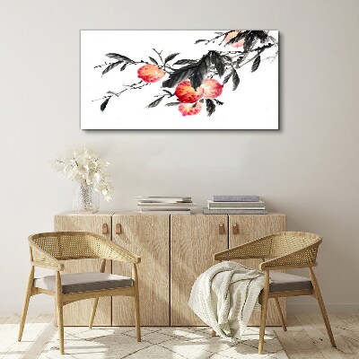 Tableau sur toile Des accents floraux dans un style délicat