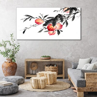 Tableau sur toile Des accents floraux dans un style délicat