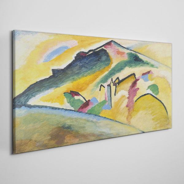 Tableau toile imprimée Les couleurs du paysage de montagne