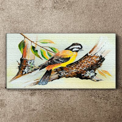 Tableau imprimé sur toile Un oiseau sur une branche