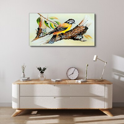 Tableau imprimé sur toile Un oiseau sur une branche