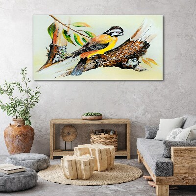 Tableau imprimé sur toile Un oiseau sur une branche
