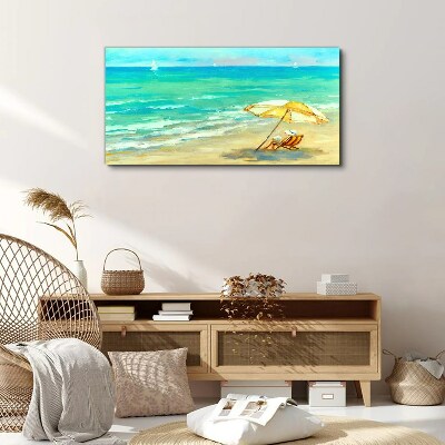 Tableau imprimé sur toile Vacances d'été à la mer