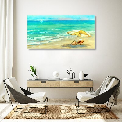 Tableau imprimé sur toile Vacances d'été à la mer