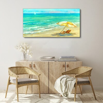 Tableau imprimé sur toile Vacances d'été à la mer