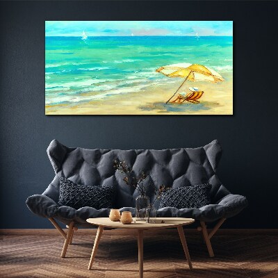 Tableau imprimé sur toile Vacances d'été à la mer